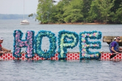 HOPE letters on boat extra close up of letters DB 2016